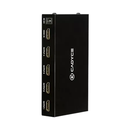 Cadyce CA-4HDSP PLUS 1 x 4 HDMI Splitter with 4K Support - Black