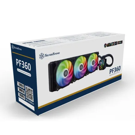 SilverStone Permafrost PF360 ARGB V2 360mm AIO Liquid CPU Cooler with Addressable RGB