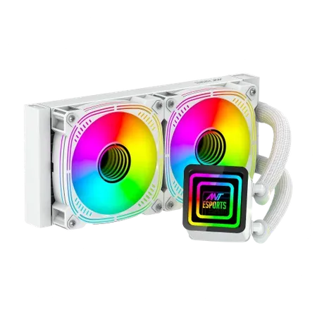 ANT ESPORTS ICE-Infinite 240 ARGB 240mm CPU Liquid Cooler (White)