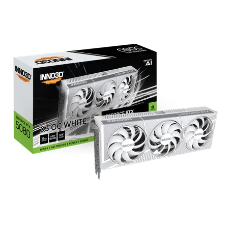 INNO3D RTX 5080 X3 OC WHITE 16GB GDDR7 GRAPHICS CARD