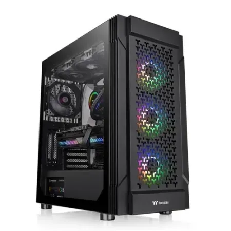 THERMALTAKE Versa T27 TG EATX ARGB Mid Tower Cabinet ( Black )