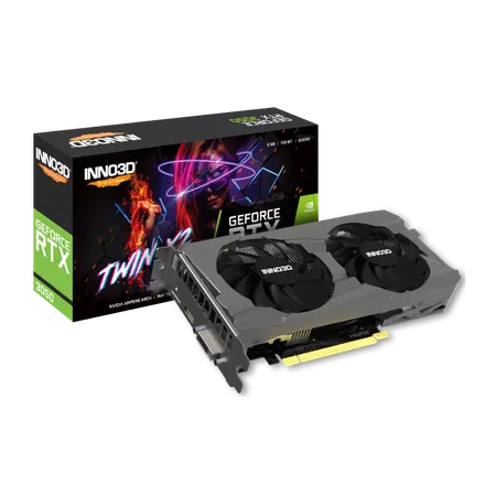 INNO3D Nvidia GEFORCE RTX 3050 TWIN X2 6GB GDDR6 PCI-E 4.0 96-Bit Graphics Card