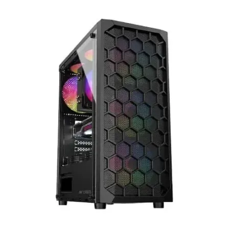 ANT ESPORTS Elite 1120 RGB ATX Mid Tower Cabinet (Black)