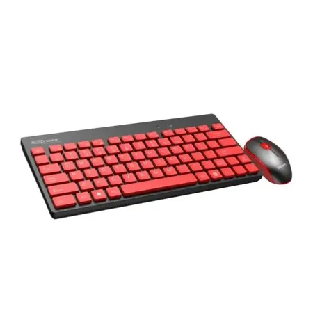 Portronics Key2 Combo Wireless Keyboard and Mouse Set, with 2.4 GHz USB Receiver, Silent Keystrokes, 1200 DPI Optical Tracking, Compact Design, Multimedia Keys for PC, Laptop & USB Supported Devices (Grey)