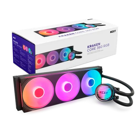 Nzxt Kraken 360 Rgb 360mm Aio Liquid Cooler (Matte Black) (RL-KR360-B1)
