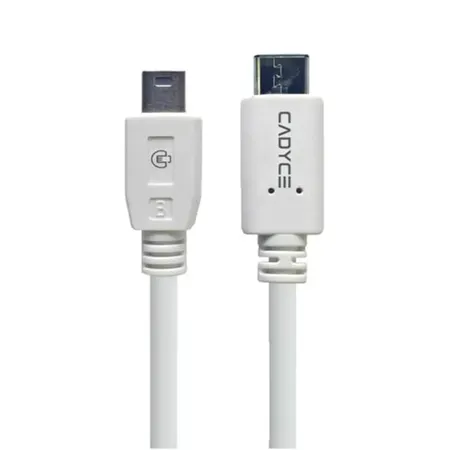 Cable-Cadyce CA-C5MiniB USB-C to 5-Pin Mini-B High-Speed Data & Charging Cable- White