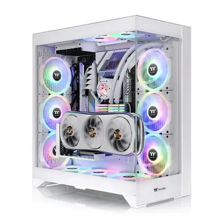 Thermaltake CTE E660 MX Dual-Chamber Mid Tower Computer Case with 3-Way GPU Mount - Snow