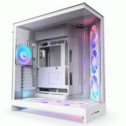 NZXT H9 Flow RGB+ ATX Mid Tower Cabinet White (CM-H92FW-P1)