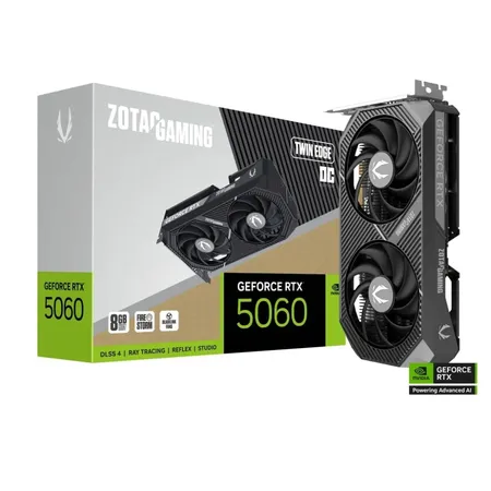 ZOTAC Gaming RTX 5060 Twin Edge OC 8GB GDDR7 Graphics Card (ZT-B50600H-10M)