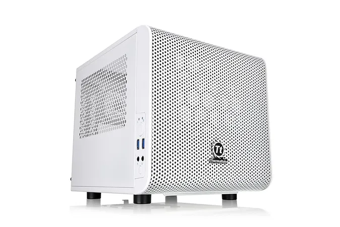 THERMALTAKE CORE V1 MINI ITX CABINET SNOW WHITE
