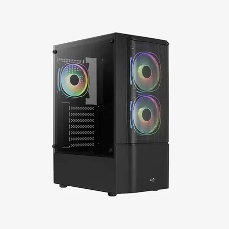 AEROCOOL Quantum Mesh RGB ATX Mid Tower Cabinet (Black)