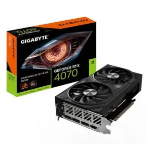 Gigabyte GeForce RTX 4070 Windforce 2X OC GDDR6X Graphic Card GV-N4070WF2OC-12GD