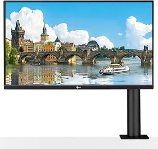 LG 27"(68.5 Cm) QHD Ergo IPS Monitor(2K) 2560 X 1440 Pixels, HDR 10, Srgb 99%, 5 Ways Adjustment - Height, Pivot, Swivel, Extend & Retract, USB-C with Power, LCD, Hdmix 2, Dp-27QN880, Black