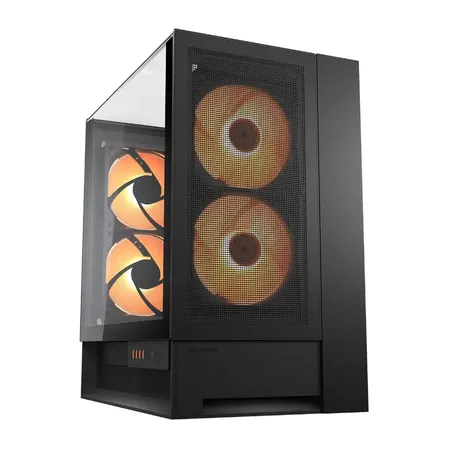 COUGAR OmnyX Panoramic Mid-Tower PC Case - 4x 160mm ARGB PWM Fans for Max Airflow | Panoramic View Mid-Tower | Supports 420mm Radiator