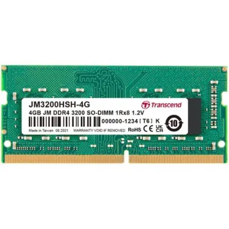 Transcend 4GB DDR4 3200 MHz Unbuffered SO-DIMM RAM Module (1 x 4GB)
