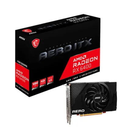 MSI RX 6400 Aero ITX 4GB Gaming Graphics Card