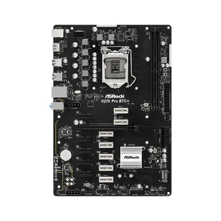 ASRock Q270 Pro BTC+ Intel LGA 1151 DDR4 ATX Mining Motherboard