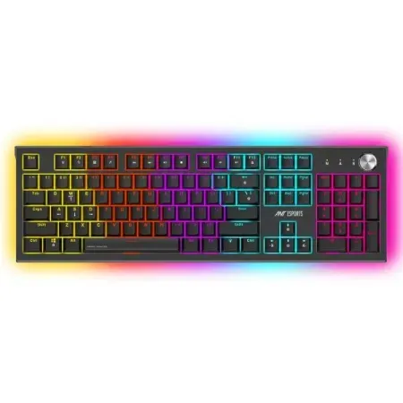 Ant Esports MK1850 Mechanical Blacklit Gaming Keyboard with Blue Switches (Black)