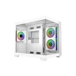 Cooler Master Elite 481 Wood Computer Case- White