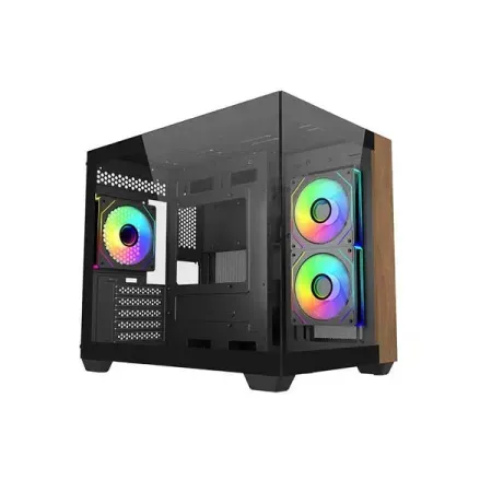Cooler Master Elite 481 Wood Micro ATX Mid Tower Cabinet Black (E481-KHNN-S00)