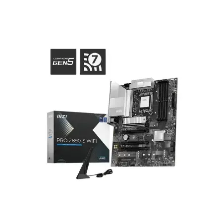 MSI Pro Z890-S WiFi DDR5 Intel LGA 1851 ATX WiFi 7 PCIe 5.0 Gaming Motherboard