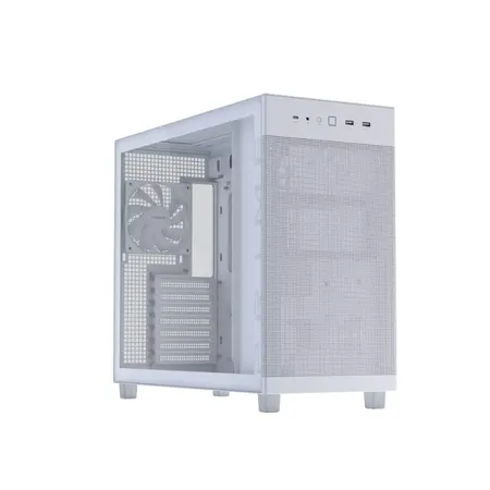 ASUS Prime AP303 Tempered Glass ATX Mid‑Tower Computer Case with 360mm Radiator Support- White