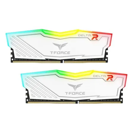 TEAMGROUP T-Force Delta RGB 64GB ( 32GB x 2 ) 3200MHz DDR4 RAM ( White ) ( CL16 )