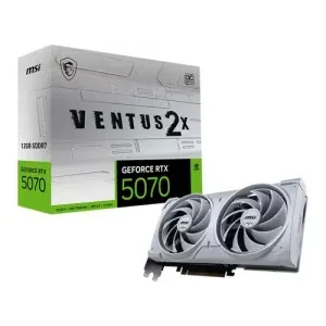 MSI RTX 5070 Ventus 2X OC White 12GB GDDR7 Graphics Card (G5070-12V2CW)