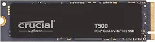 Crucial T500 500GB Gen4 NVMe M.2 Internal Gaming SSD, Up to 7200MB/s, Laptop & Desktop Compatible + 1mo Adobe CC All Apps - CT500T500SSD8