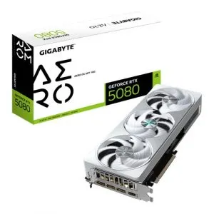 Gigabyte Nvidia GeForce RTX 5080 Aero OC SFF 16GB GDDR7 Triple Fan Graphics Card