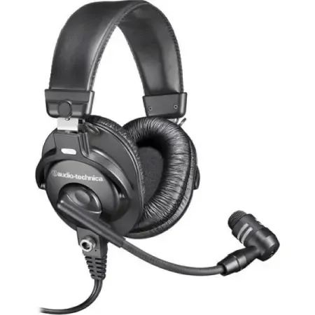 Audio Technica BPHS1 Wired Over The Ear Headset with Mic (Black)