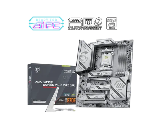 MSI MAG X870E ATX DDR5 GAMING PLUS MAX WIFI Motherboard