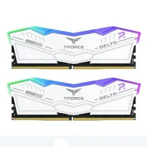 TeamGroup T-Force Delta RGB 64GB (32GBx2) DDR5 5600MHz Desktop RAM (White) FF4D564G5600HC36BDC01