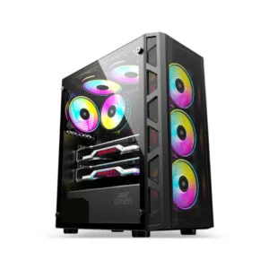 Ant Esports 510 Air ARGB (E-ATX) Mid Tower Gaming Cabinet - Black