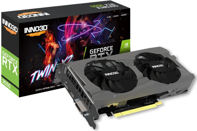 INNO3D GEFORCE RTX 3050 TWIN X2 6GB GRAPHICS CARD