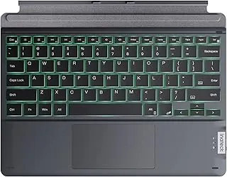 Inateck Surface Pro 11 Keyboard, Surface Pro Keyboard Compatible with Surface Pro 11/10/9/8/X, 7-Color Backlit, Slim Design, Quiet Typing, Touchpad Support, KB05111