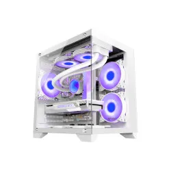 Ant Esports Crystal Z2 ARGB Mid Tower Gaming Cabinet - White