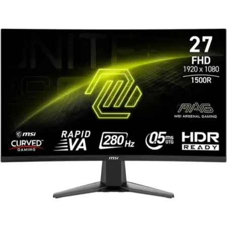 MSI MAG 276CXF 27" FHD 280Hz 0.5ms Curved Gaming Monitor with Rapid VA Panel