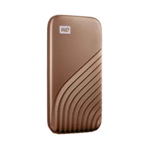 Western Digital WD 1TB My Passport Up to 1050MB/s Read & 1000MB/s Write Speed, USB 3.2 Gen 2 Interface, Type-C, Window, Mac, Android and iOS Compatible Portable SSD Gold