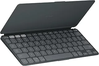 Logitech Keys-to-Go 2 Portable Bluetooth Keyboard for Tablet with Built-in Cover, Slim and Compact Wireless Keyboard for Windows, Android, Linux, iPad, iPhone, Mac - Graphite