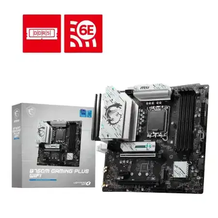 Msi B760M Gaming Plus Wifi Ddr5 Lga1700 Micro Atx Motherboard (B760M-GAMING-PLUS-WIFI)