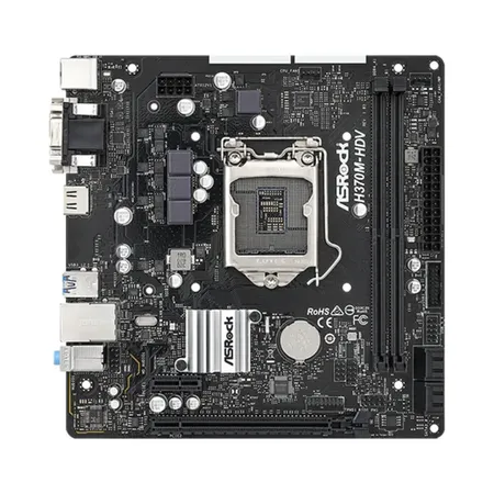 ASRock H370M-HDV LGA1151/ Intel H370/ DDR4/ SATA3&USB3.2/ Micro ATX Motherboard
