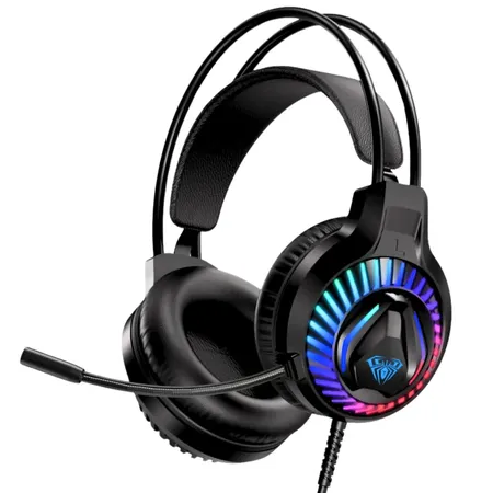 AULA S605 Professional RGB Gaming Headphones (Black)