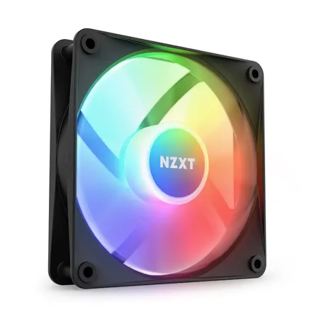NZXT F120 RGB Duo - 120mm Dua Sided RGB Fan with RGB Controller - Triple Pack - Black (RF-D12TF-B1)