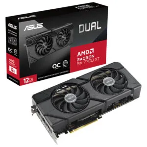 ASUS Dual Radeon RX 7700 XT OC Edition 12GB GDDR6 Graphic Card Dual-RX7700XT-O12G