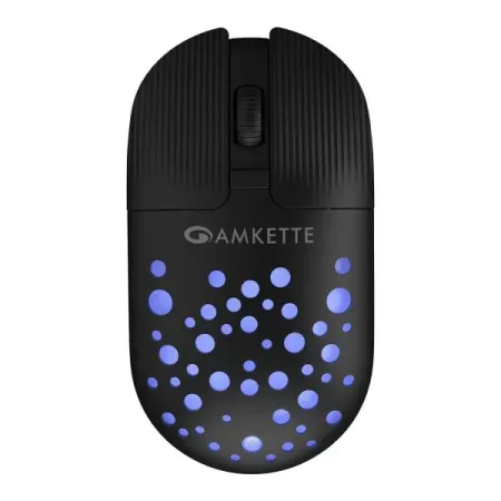 Amkette Hush Pro Spectra 2.4 GHz Silent Switch Wireless Mouse with Ergonomic Design (Black)