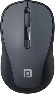 Portronics Toad 34 Wireless Mouse with 2.4 GHz Wireless, Adjustable Sensitivity, USB Receiver, Ergonomic Design, for Laptops, Desktops PC, Mac (Grey)
