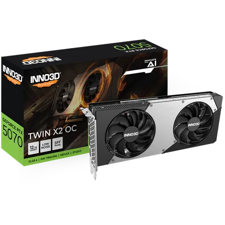 Inno3d Nvidia GeForce RTX 5070 Twin X2 OC 12GB GDDR7 Dual Fan Graphics Card