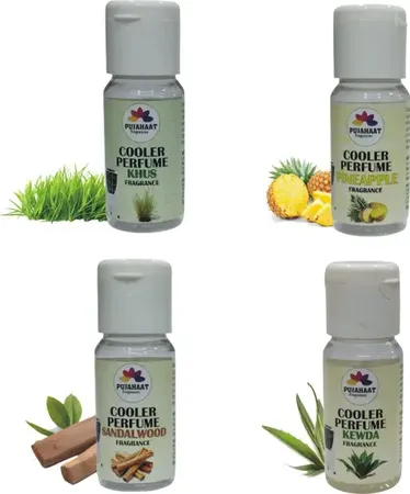 Pujahaat Khus, Kewda, Pineapple, Sandalwood, Cooler Perfume Aroma Oil Khus, Kewda, Pineapple, Sandalwood Cooler Perfume/Aroma Diffuser Oil or Fragrance