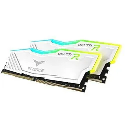 Teamgroup T-Force Delta RGB 16GB (16GBx1) DDR4 3200Mhz CL16 Desktop RAM White (TF4D416G3200HC16F01)